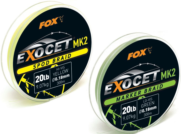 Fox Exocet MK2 Pletena vrvica 20lb 300m (MARKER)