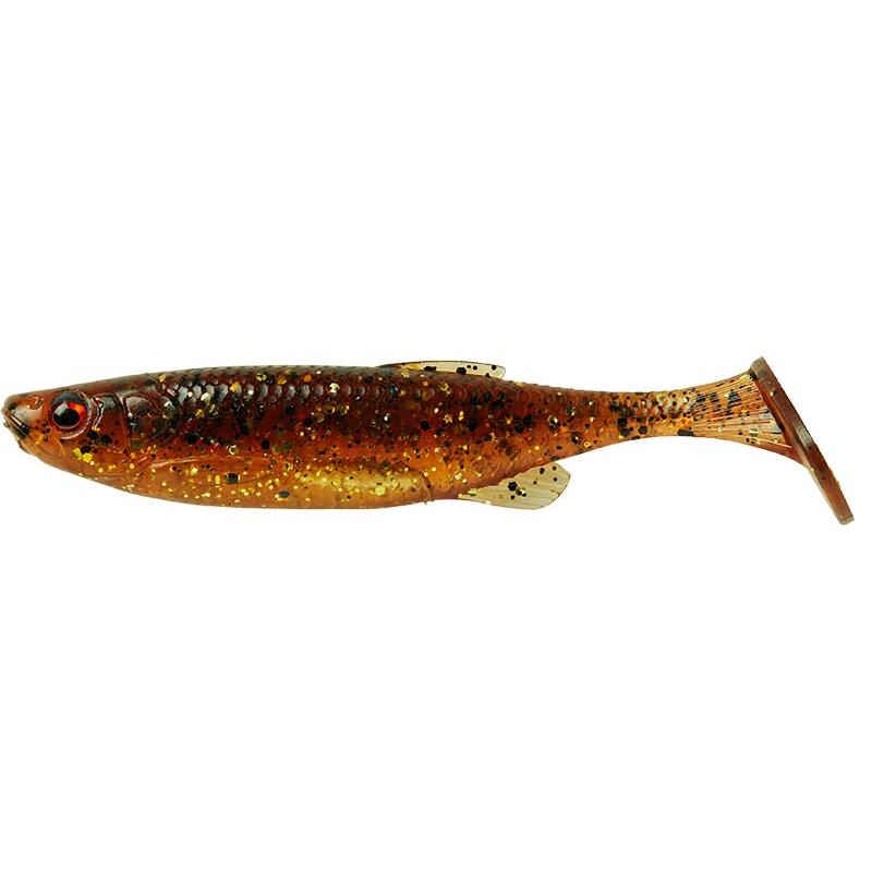 Silikonska Vaba Savage Gear Fat Minnow T-Tail 13cm / 20g - Motor Oil UV - 5kos